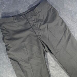 Pronto Uomo Dress Pants Black Straight‎ Leg Career Casual Size 42x32